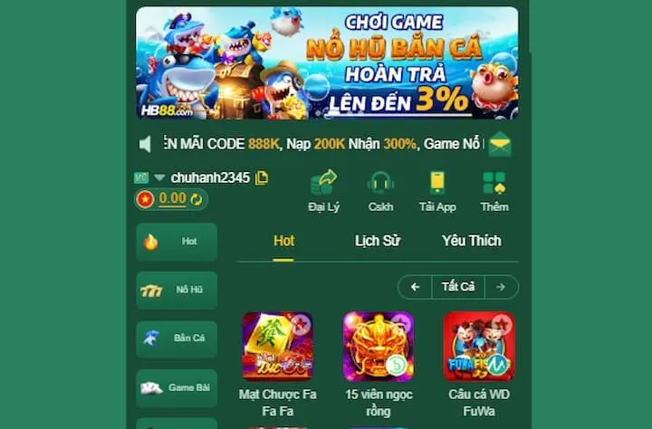 Câu hỏi liên quan tới link vào HB88