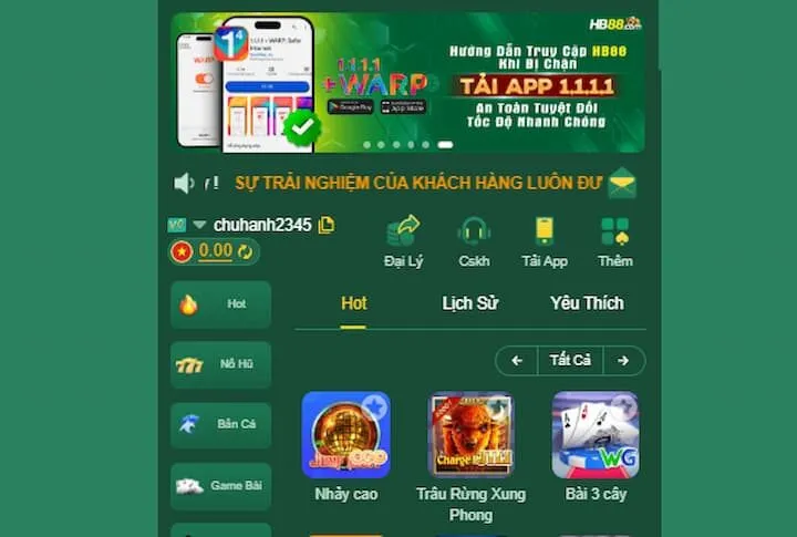 Link vào HB88 không bị chặn qua tải app 