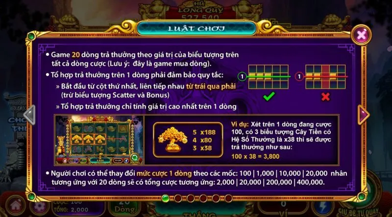 Cách chơi long quy chi bảo đơn giản, cực kỳ cuốn hút