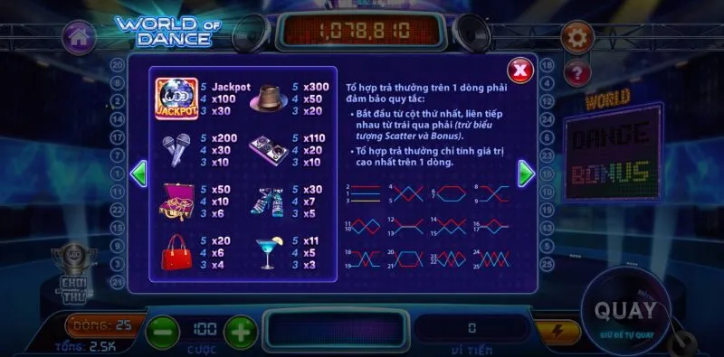 Hướng dẫn tham gia chơi game World Of Dance HB88